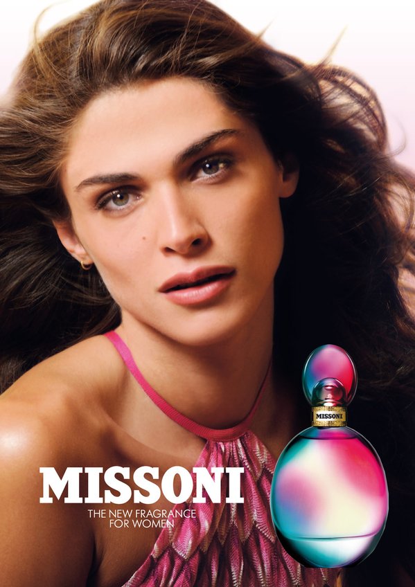 Missoni perfume campaign with Elisa Sednaoui