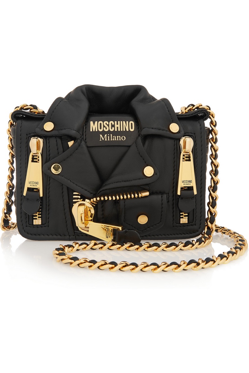 Moschino Leather Jacket Shoulder Bag