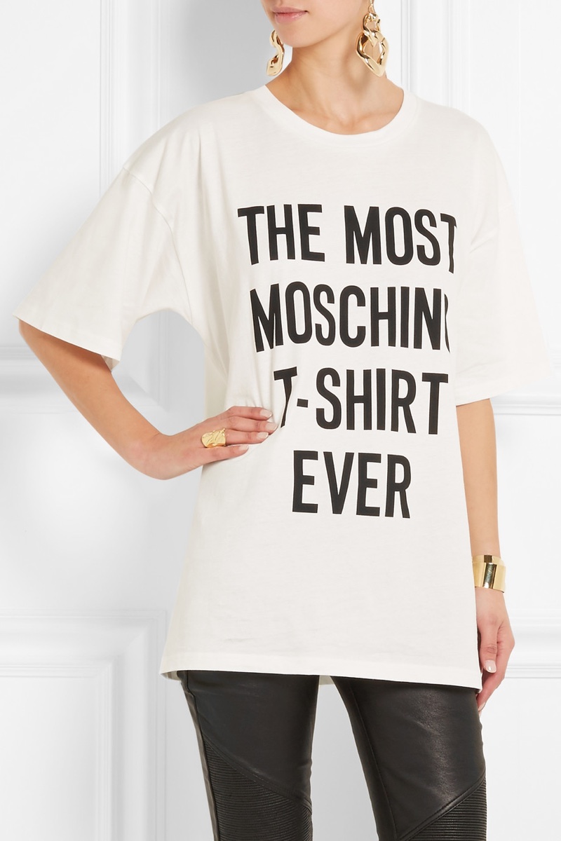 Moschino Oversized Slogan T-Shirt