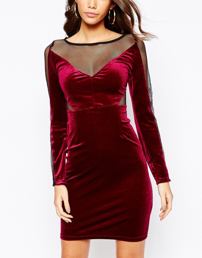 Cheap Red Velvet Dresses Shop