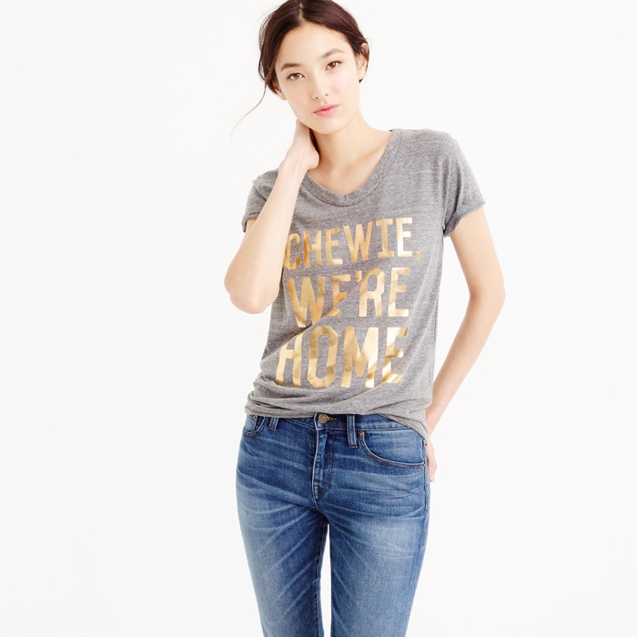 Star Wars x J. Crew Chewie We're Home Shirt