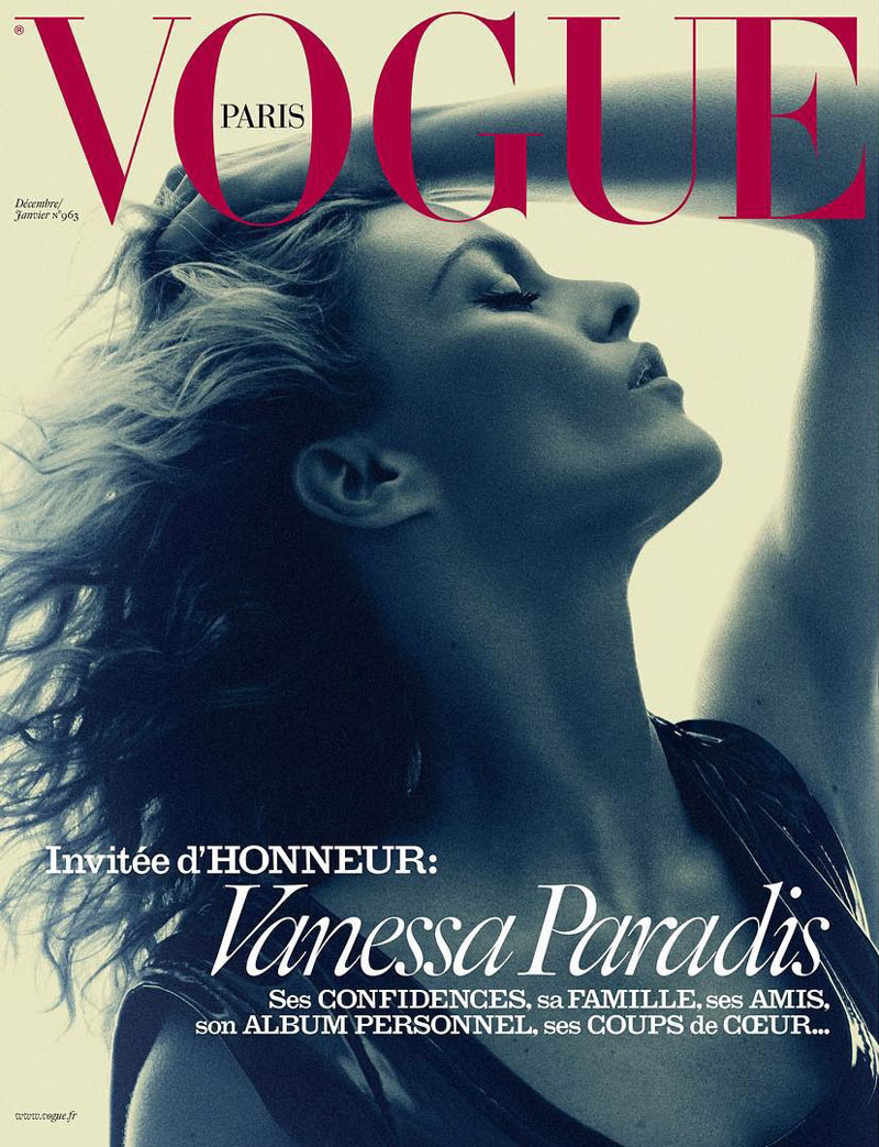 Vanessa Paradis on Vogue Paris December-January 2015.2016 cover