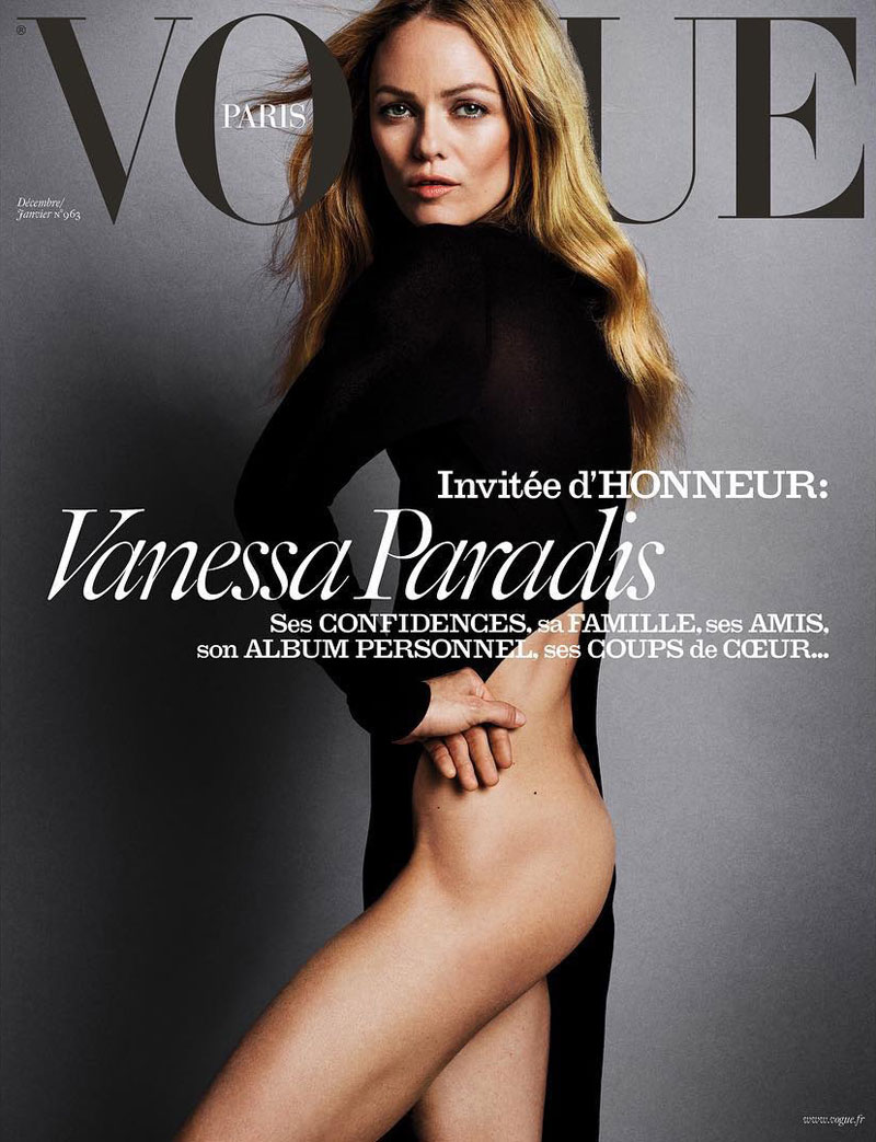 Vanessa Paradis on Vogue Paris December-January 2015.2016 cover