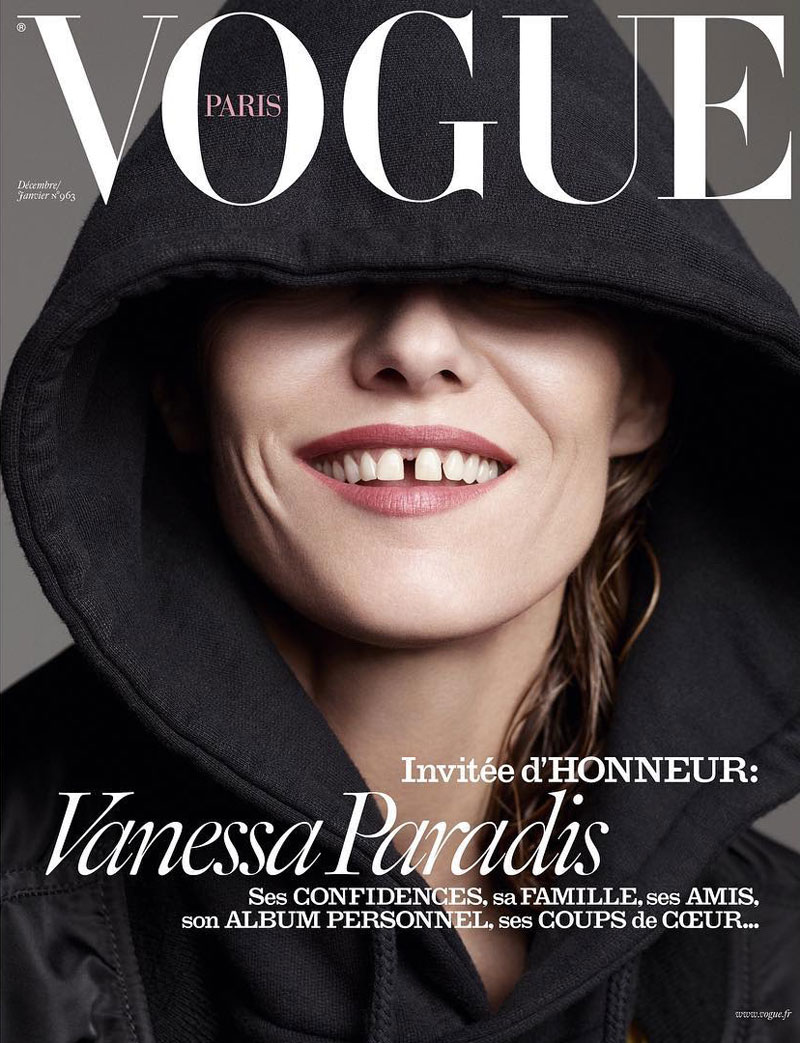 Vanessa Paradis on Vogue Paris December-January 2015.2016 cover