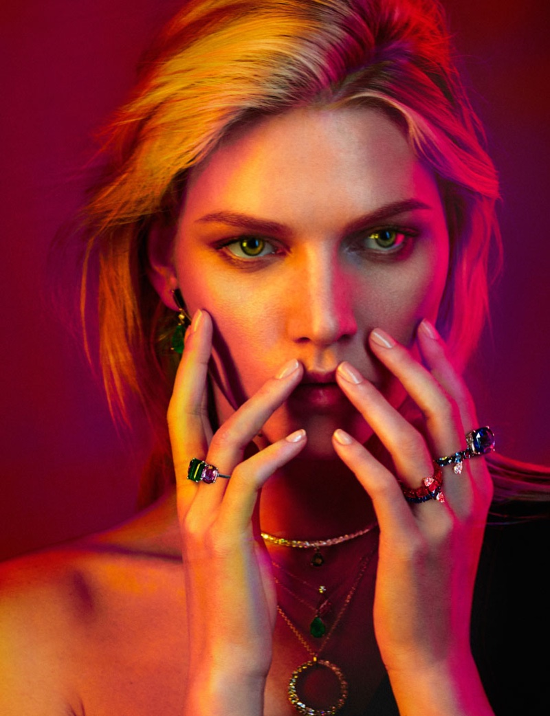Aline Weber Shines in Jewelry Looks for Rabat Magazine by Xavi Gordo