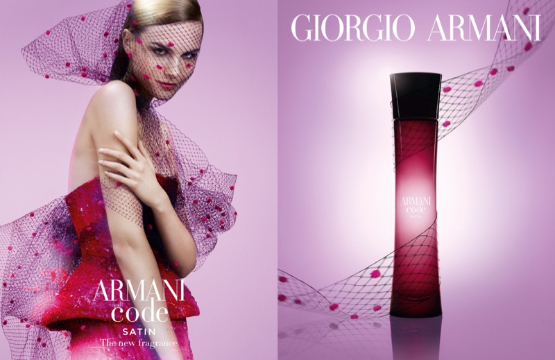 Armani Code Satin perfume campaign
