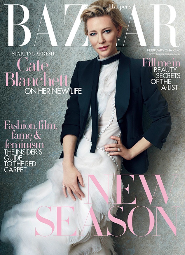 Cate Blanchett on Harper's Bazaar UK February 2016 cover