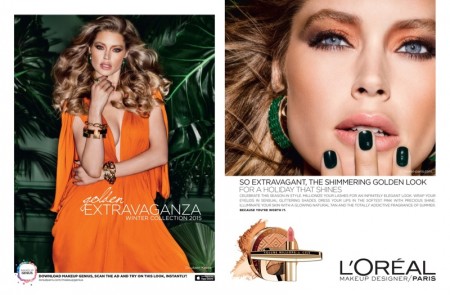 Doutzen Kroes Smolders in L'Oreal Paris' Winter Makeup Looks Doutzen Kroes Smolders in L'Oreal Paris' Winter Makeup Looks