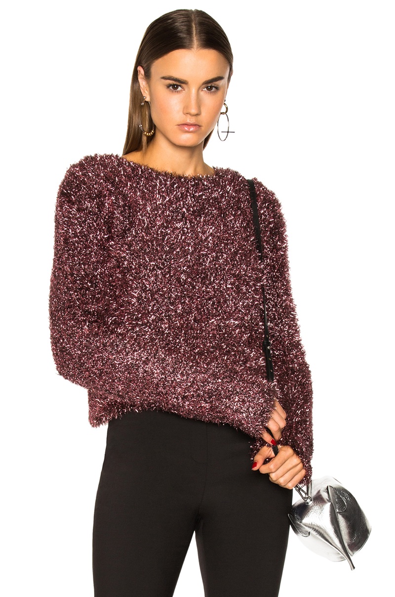 Ellery Vaporize Pink Metallic Sweater $1,095