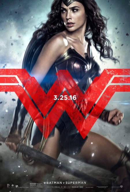 Gal Gadot Puts Her Armor on for 'Batman v Superman' Poster Gal Gadot Puts Her Armor on for 'Batman v Superman' Poster