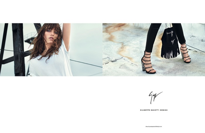 An image from Giuseppe Zanotti's spring-summer 2016 campaign