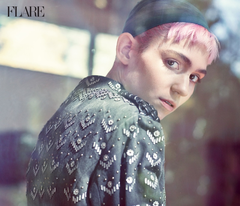Grimes Stars in FLARE & Gives Major Hair Inspiration
