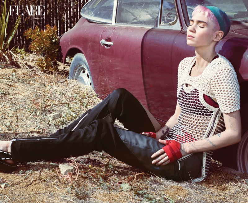 Grimes-Flare-Magazine-Winter-2015-Cover-Photoshoot04