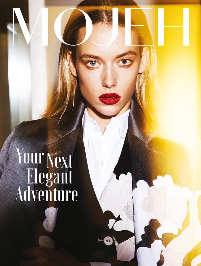 Hannah Ferguson on Mojeh Magazine December 2015 cover