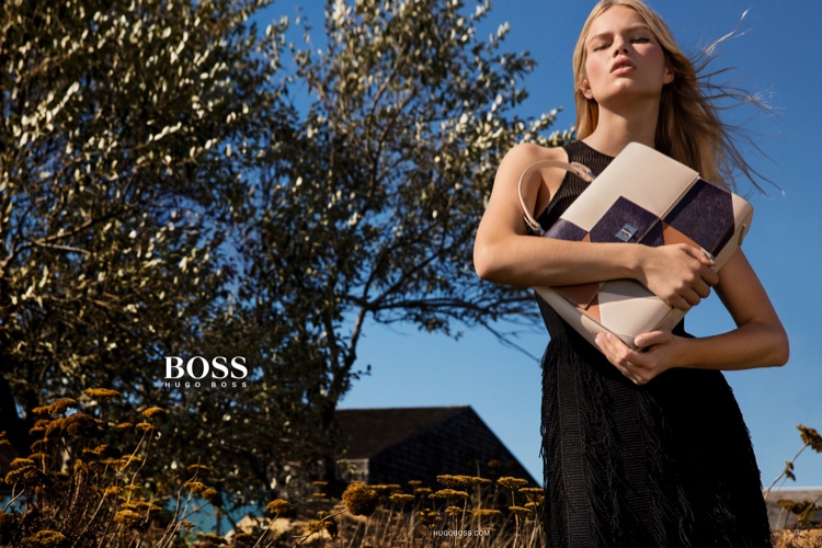 Anna Ewers wears little black dress in Hugo Boss' spring 2016 campaign