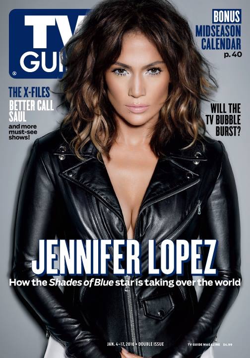 Jennifer Lopez on the January 2016 cover of TV Guide Magazine