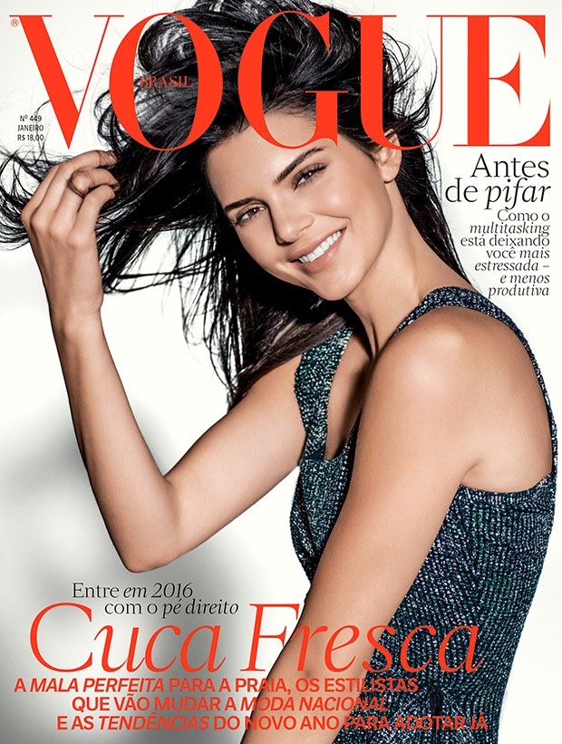 Kendall Jenner on Vogue Brazil January 2016 cover