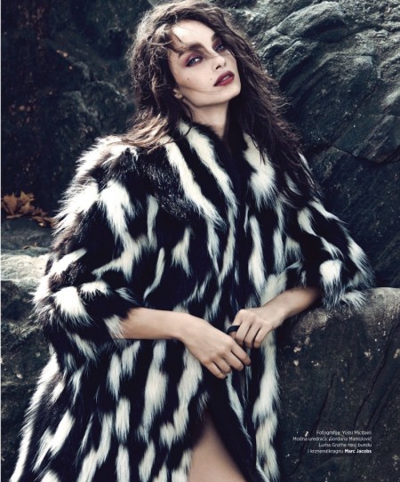 Luma Grothe Models Winter Fur in BAZAAR Serbia Cover Story Luma Grothe Models Winter Fur in BAZAAR Serbia Cover Story