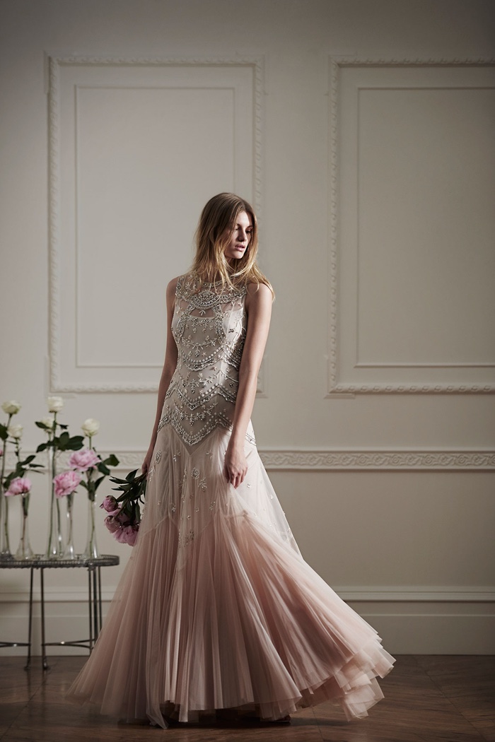 Needle & Thread embellished embroidered tulle gown