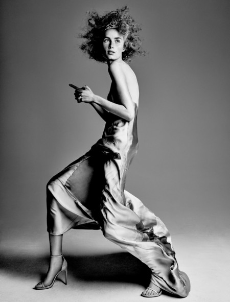 Rianne van Rompaey Takes On the Slip Dress for Interview Rianne van Rompaey Takes On the Slip Dress for Interview
