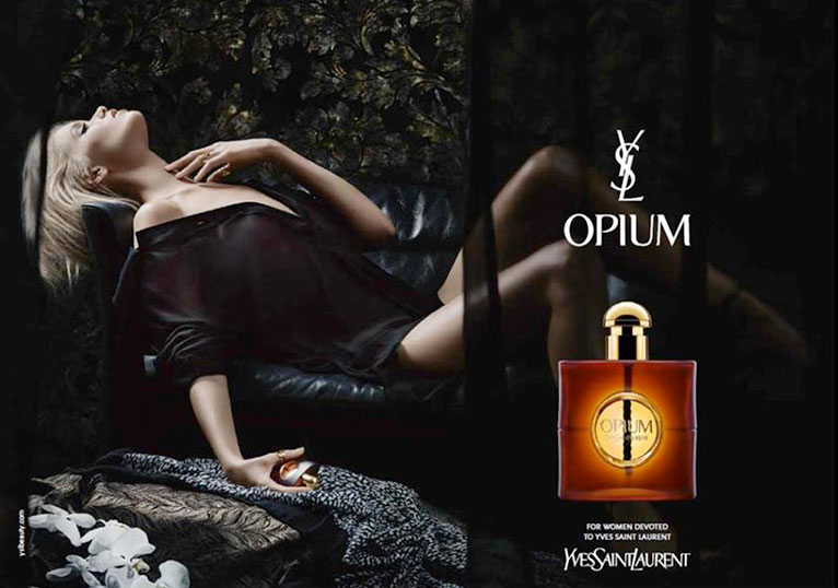 YSL Opium 2016 perfume campaign starring Abbey Lee Kershaw