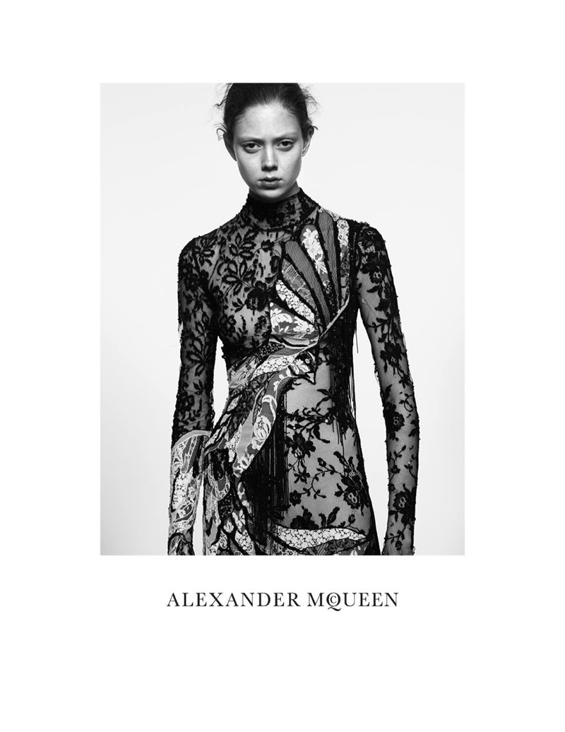 An image from Alexander McQueen's spring-summer 2016 campaign