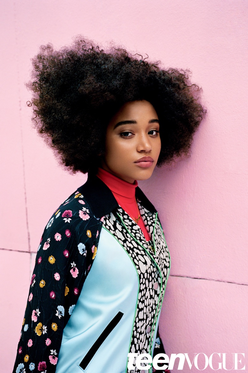 Amandla opens up to the magazine about learning to love her blackness