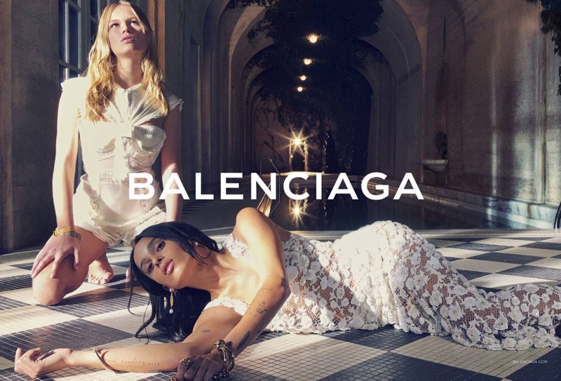 Zoe Kravitz and Anna Ewers star in Balenciaga's spring-summer 2016 campaign