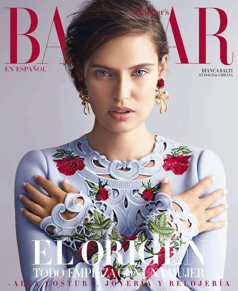 Bianca Balti on Harper's Bazaar Mexico November 2015 cover