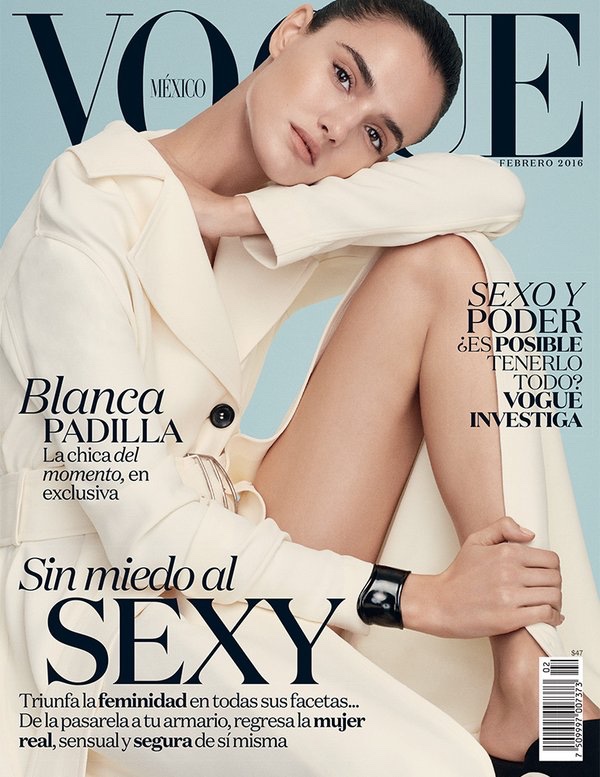 Blanca Padilla on Vogue Mexico February 2016 cover