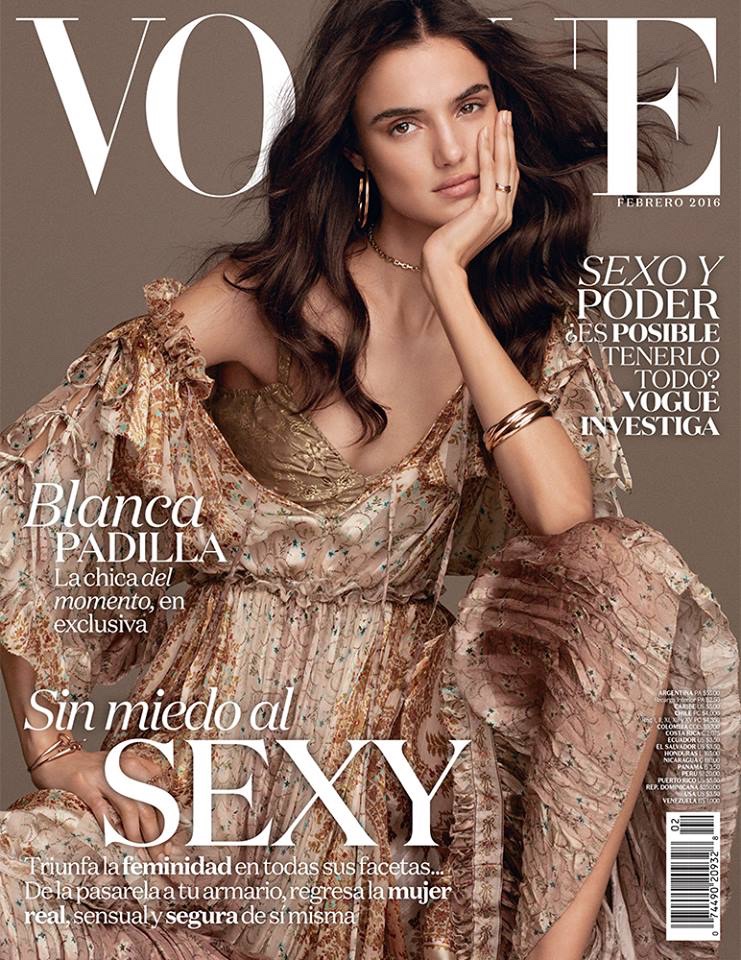 Blanca Padilla on Vogue Mexico February 2016 cover