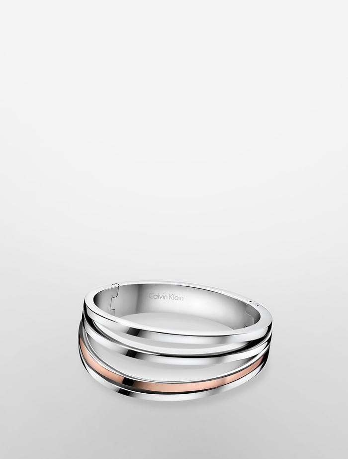 Calvin Klein Platinum Breathe Two-Tone Bracelet