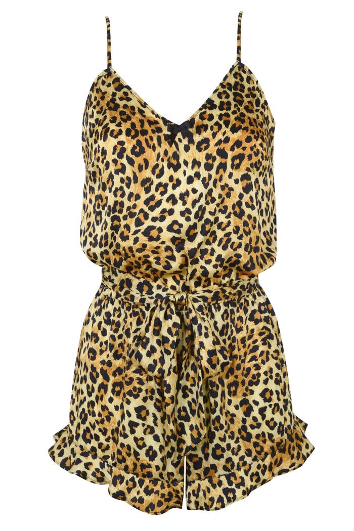 Charlotte Olympia x Agent Provocateur Leopard Print Playsuit