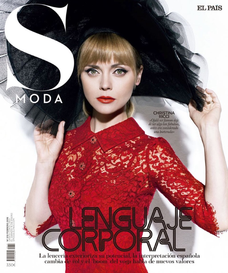 Christina Ricci on S Moda February 2016 cover