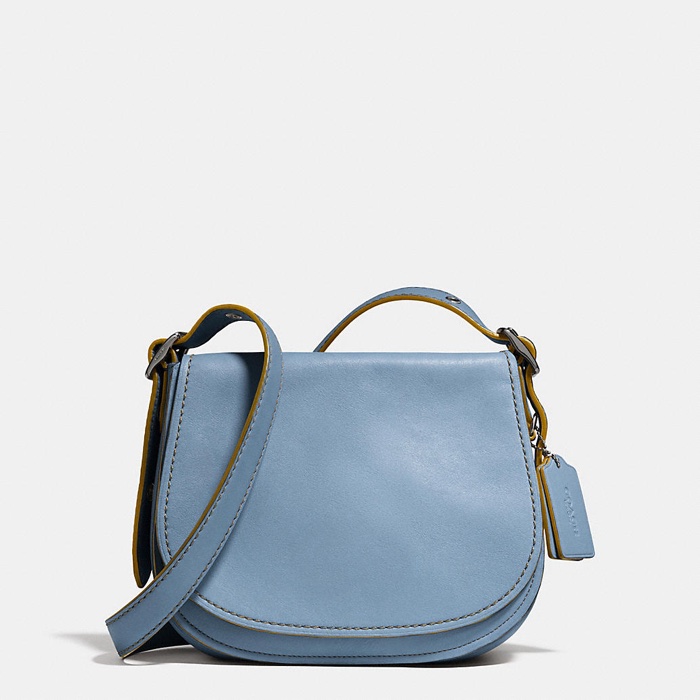 Coach Cornflower Blue Saddle Bag