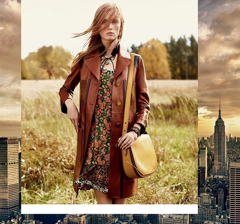 Rianne van Rompaey stars in Coach's spring-summer 2016 campaign