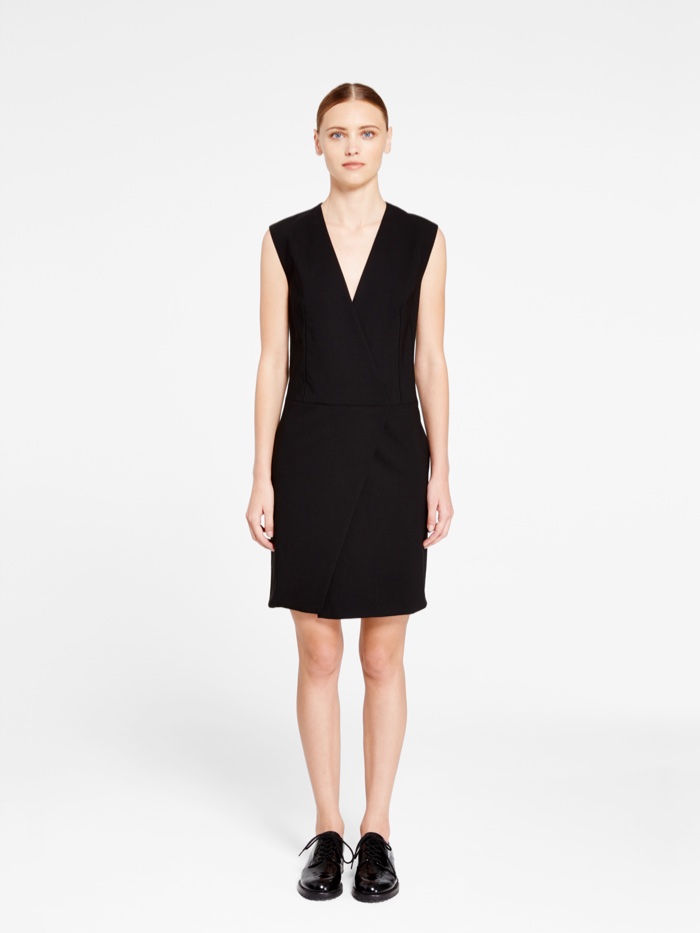 DKNY Black Dress with Front Slit