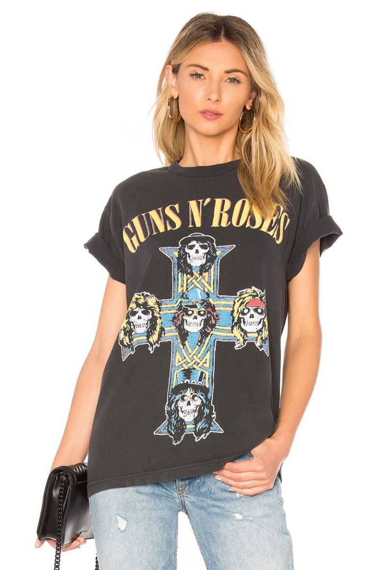 womens graphic band tees