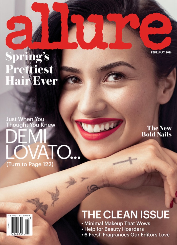 Demi Lovato on Allure February 2016 cover