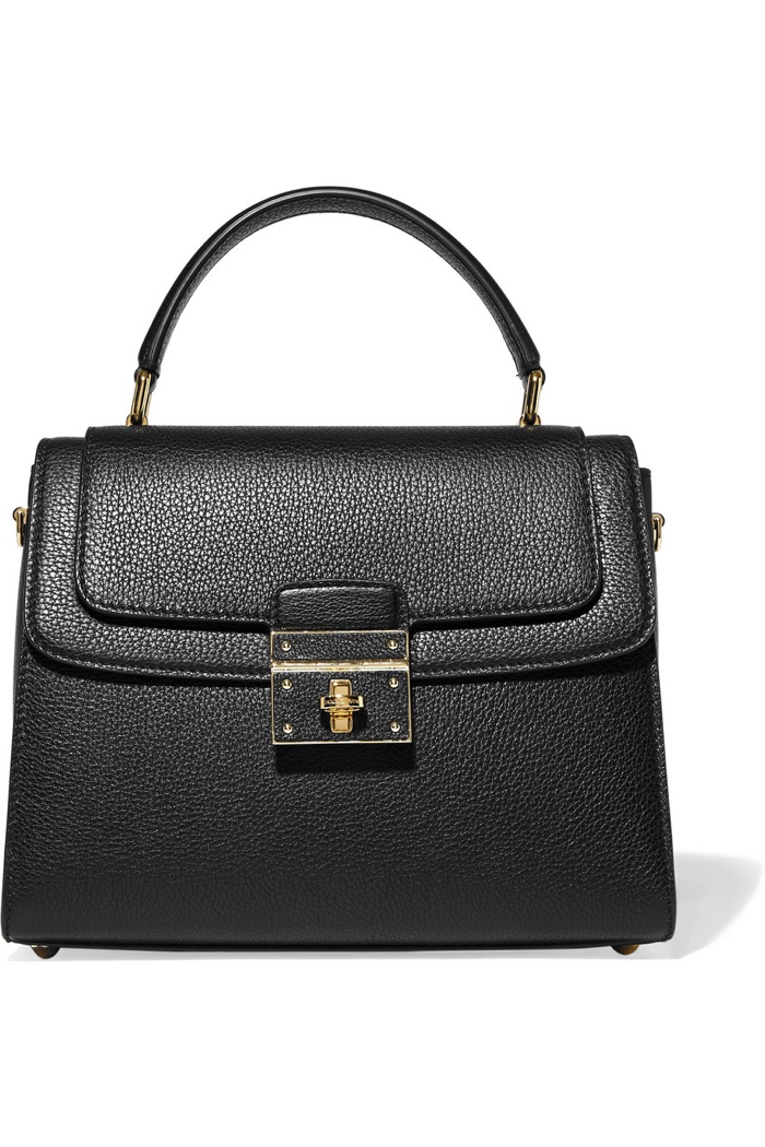 Dolce & Gabbana Greta Medium Textured Leather Tote Bag