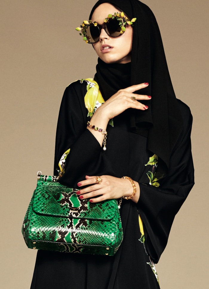 An image from Dolce & Gabbana's hijab and abaya collection