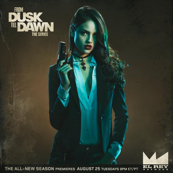 Eiza Gonzalez as Santiaco in From Dusk Till Dawn season 2 promotional image