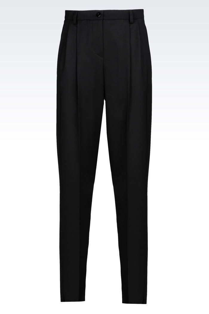 Emporio Armani Stretch Wool Trousers