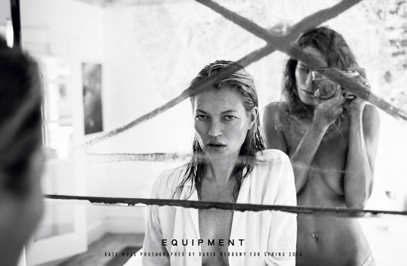 Kate Moss and Daria Werbowy star in Equipment's spring-summer 2016 campaign