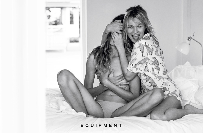 Kate Moss & Daria Werbowy star in Equipment's spring 2016 campaign