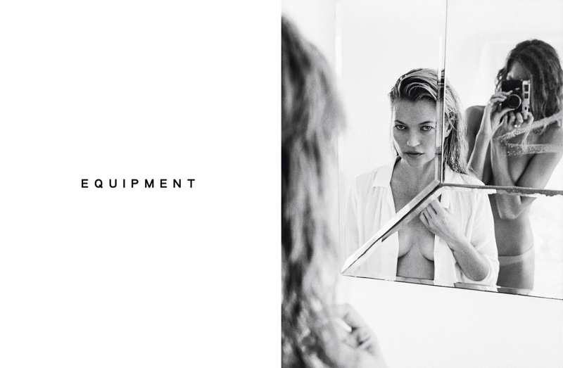 Kate Moss stars in Equipment's spring 2016 campaign