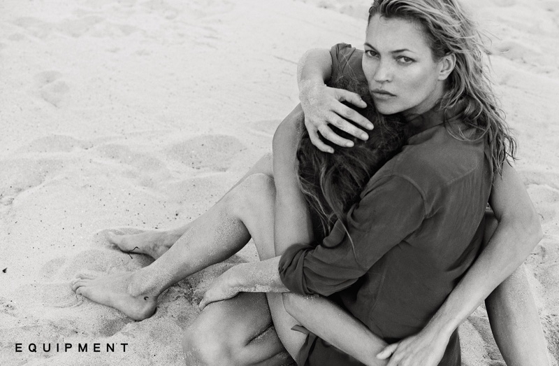 Kate Moss stars in Equipment's spring 2016 campaign