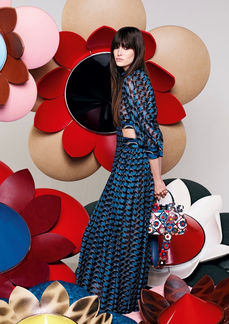 Vanessa Moody stars in Fendi's spring 2016 campaign