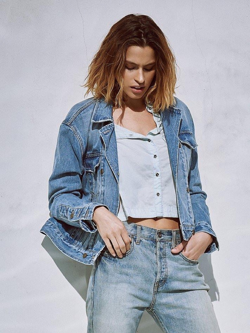 Free People Fitted Denim Jacket