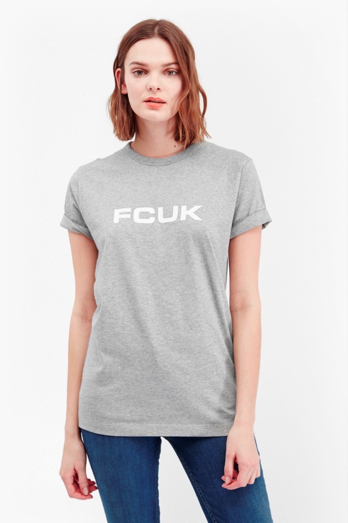 French Connection FCUK Bold Slogan T-Shirt